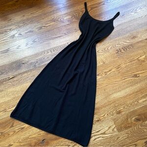 Vintage full length black dress